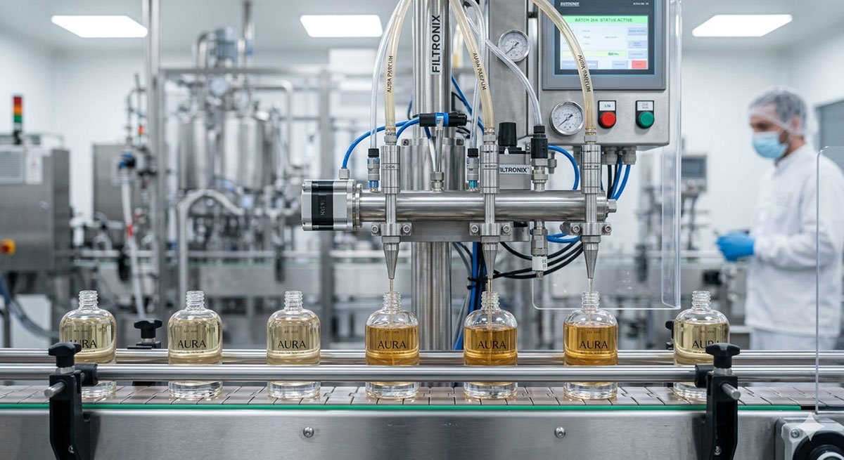 Perfume filling line manufacturing