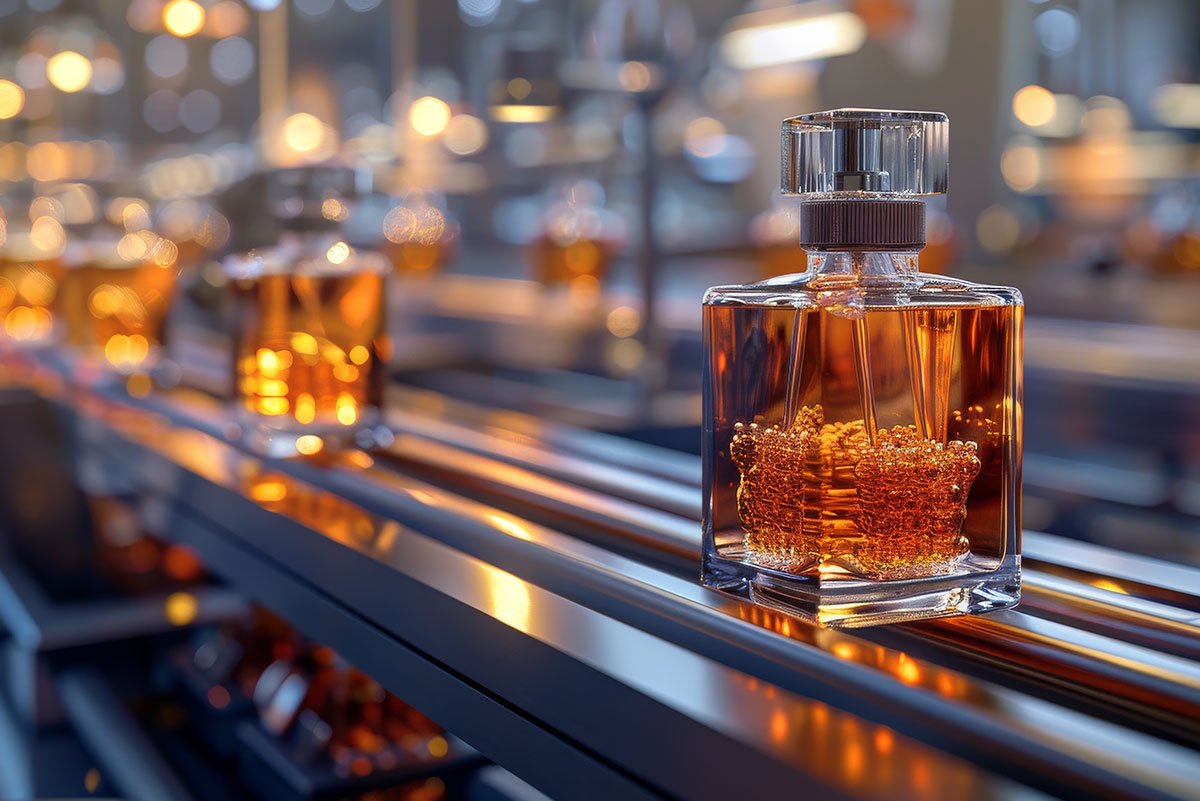 Perfume fragrance filling line manufacturing facility
